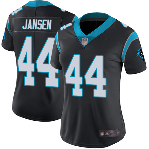 Carolina Panthers Limited Black Women J.J. Jansen Home Jersey NFL Football #44 Vapor Untouchable->women nfl jersey->Women Jersey